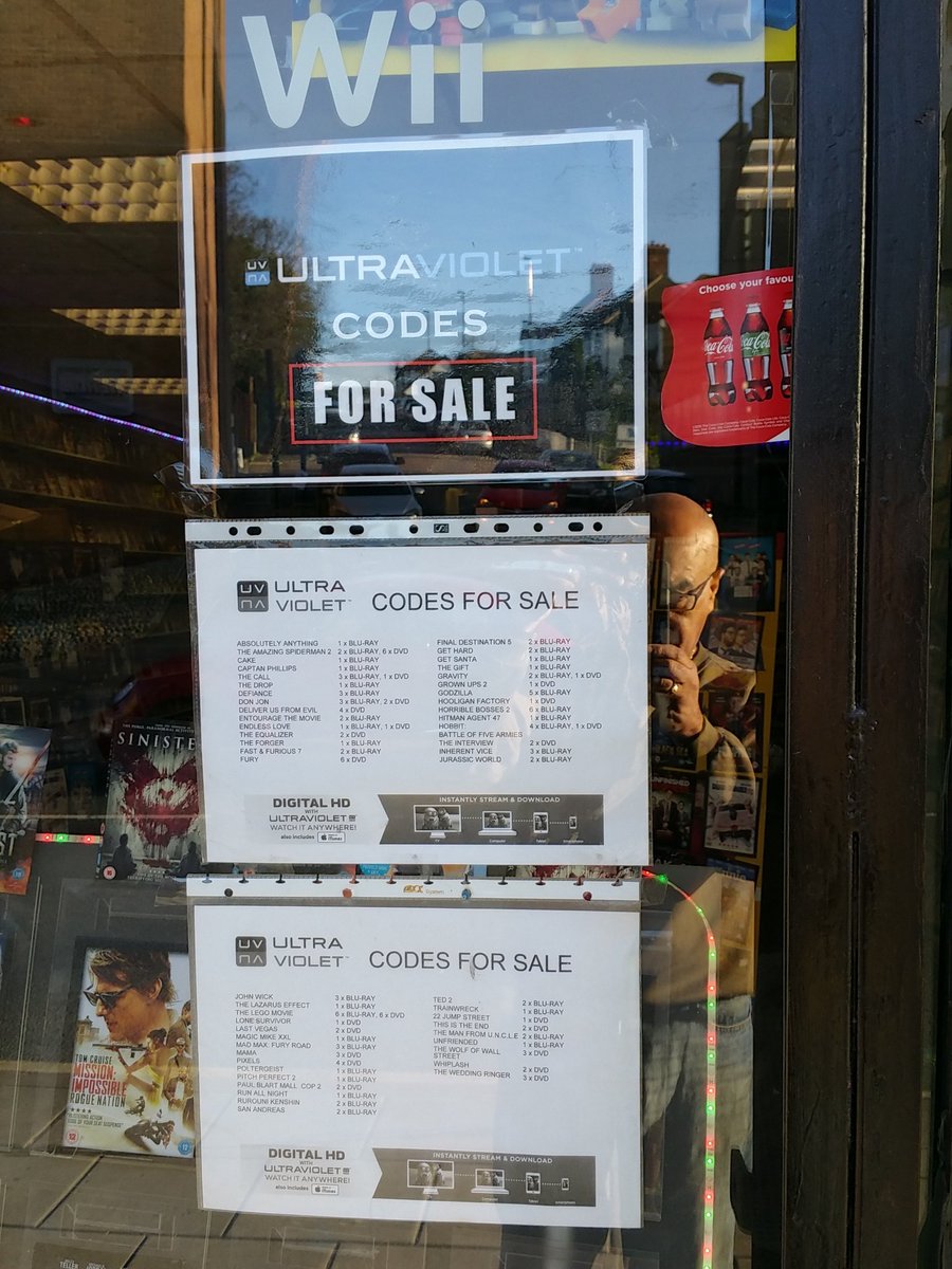 FYOdvdSE23's tweet photo. #ultravioletcodes for sale #foresthill #se23 #lovelondon #selondon #fyodvdrentals https://t.co/qUa9SmSlXe