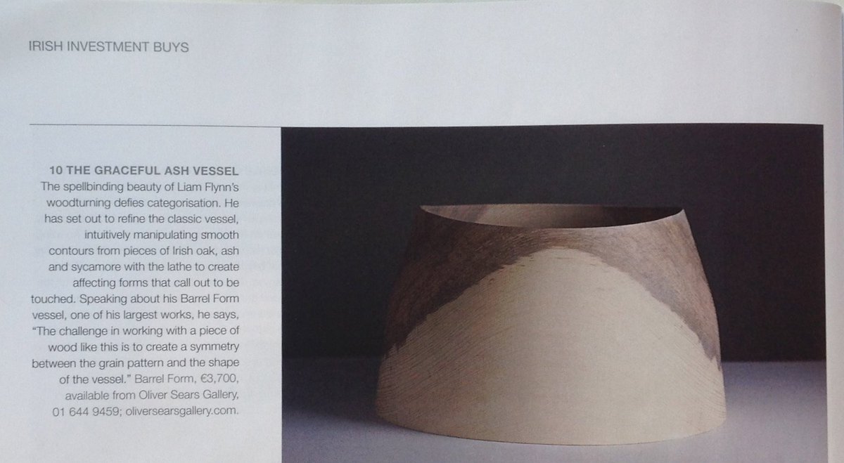 FrancesMcDonald's tweet photo. @LiamFlynn3 featured @image_magazine as one to watch. Work currently available from @osearsgallery and @SO_FineArt https://t.co/8kY2wwrNda