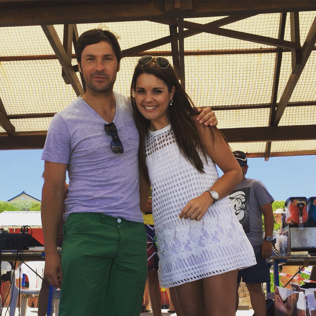 west5films's tweet photo. @neelsvjaarsveld &amp; @AnelleBester stars of #sonskynbeperk at @ATKVSA Hartenbos today. https://t.co/EWr3i7npA7
