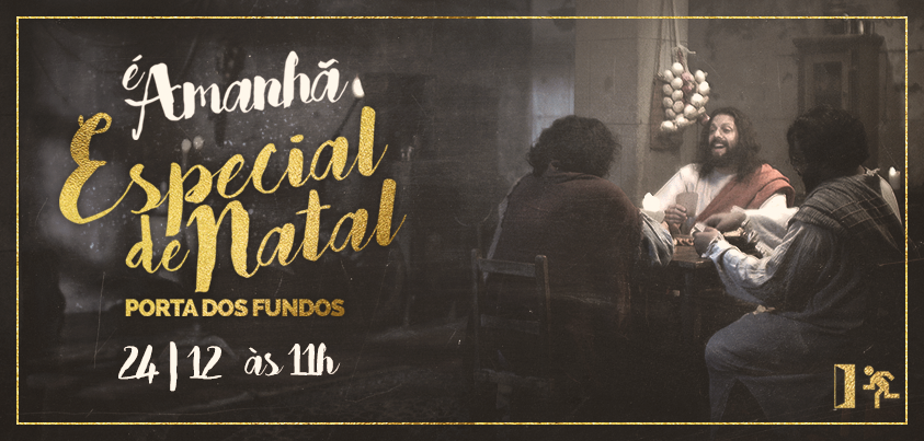 É amanhã! Não perca, às 11h! #especialdenatal #portadosfundos