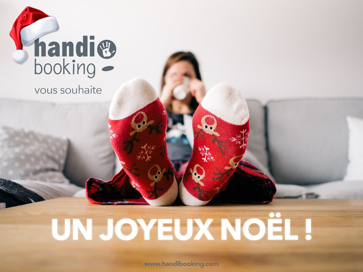 handibooking's tweet photo. #handiBooking et son équipe vous souhaite de JOYEUSES FÊTES de fin d’année ! https://t.co/JhOHuD3h4u
