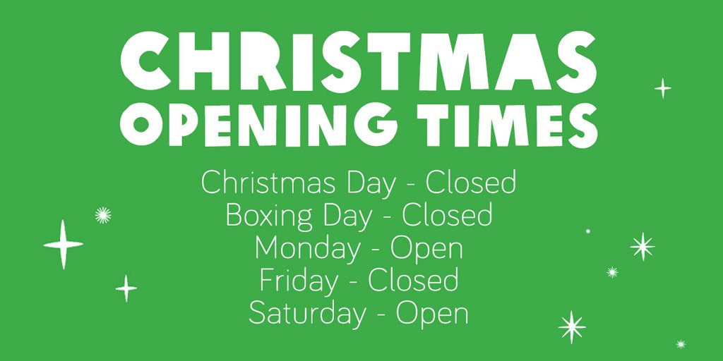 Visiting us over Christmas and New Year? Don't forget to check our opening times for over the festive period!