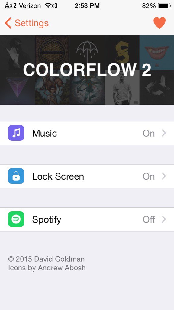 Thyaksus's tweet image. I'm using #ColorFlow2 by @DavidJGoldman to make listening to my music awesome!
