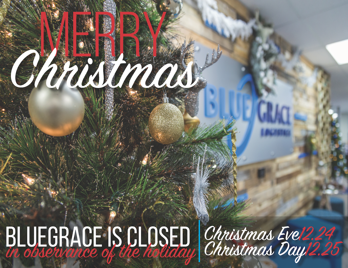 MyBlueGrace's tweet photo. It's beginning to feel a lot like #Christmas! BlueGrace will be closed  on Christmas Eve &amp; Day, safe travels to all! https://t.co/XyVTAIS4zX