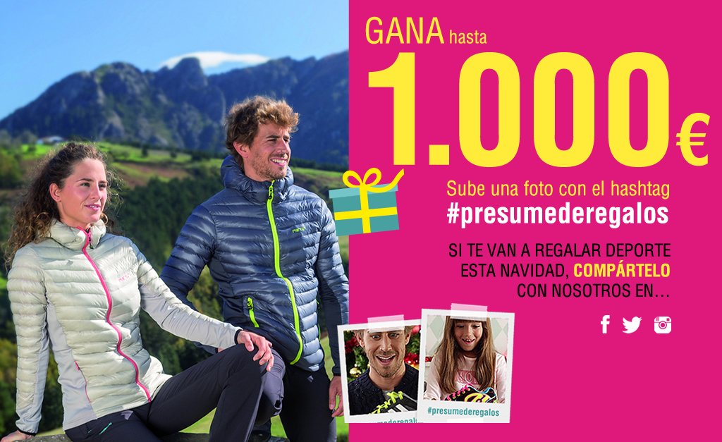 forumsport's tweet photo. ¡#presumederegalos con nosotros y comienza 2016 con hasta 1000€ en material deportivo! https://t.co/s1qQKMAyE6 https://t.co/mH5smbPyM0