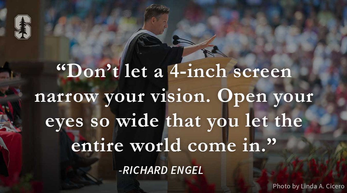 .<a href="/RichardEngel/">Richard Engel</a>, '96, delivered the commencement address #AtStanford2015: stanford.io/1Ic7R7b