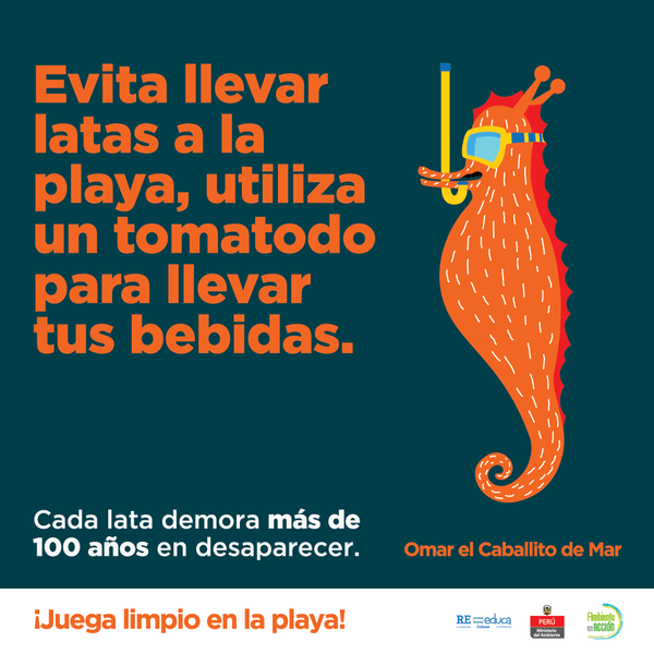 pcmperu's tweet photo. #YoJuegoLimpioEnLaPlaya para evitar dañar las especies de nuestra franja marino-costera con residuos https://t.co/POeDjRiCU1