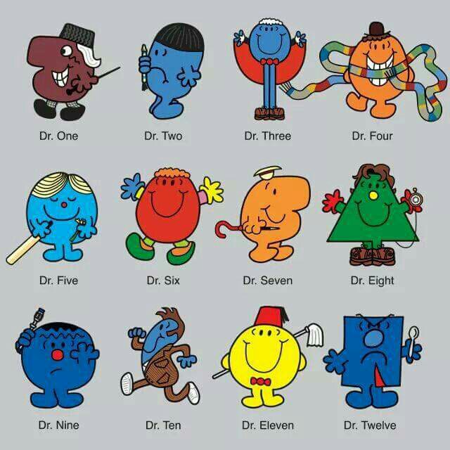 Doctor Who as Mister Men. Awesome.