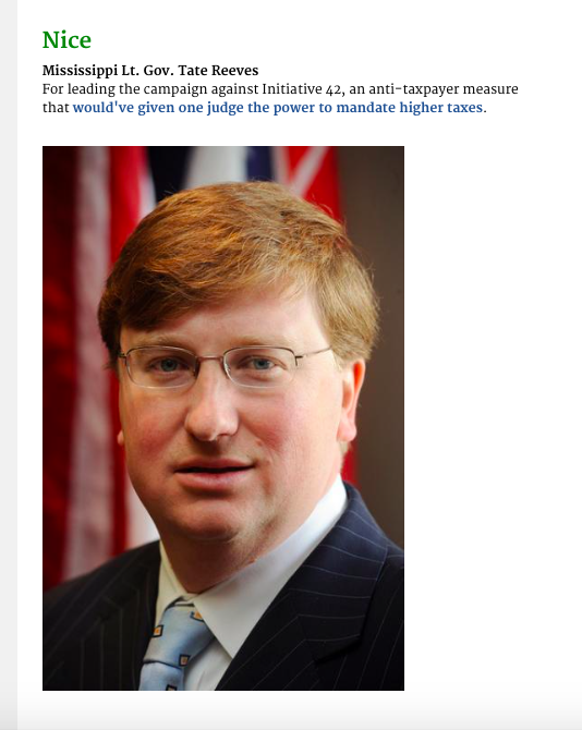 the_RLGA's tweet photo. .@taxreformer highlights fmr RLGA Chair & MS LG @TateReeves for his work against #init42: https://t.co/HpFCq1Lzqh https://t.co/PKm8wCUDCB