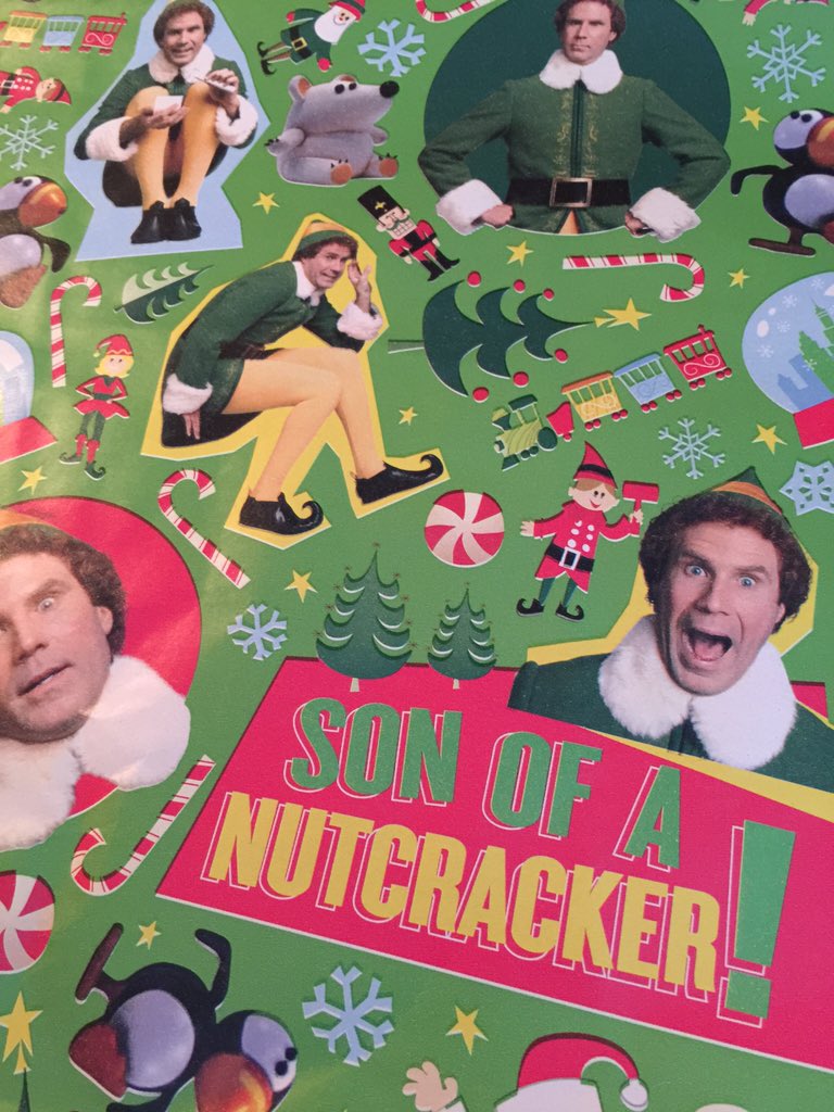 jkittkat's tweet image. Who wins the #BestWrappingPaperAward this year?  😉🙋🏼🏆 #BuddyTheElf #SonOfaNutcracker 🎄🎅🏻🎁