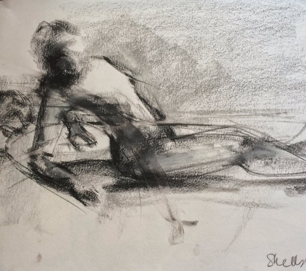KarenWicks23's tweet photo. #Brindleyvillage WW1 shellshock footage as drawing; left at war hospital site to weather #ATS1516 #PTSD https://t.co/siQjt8Rsj0