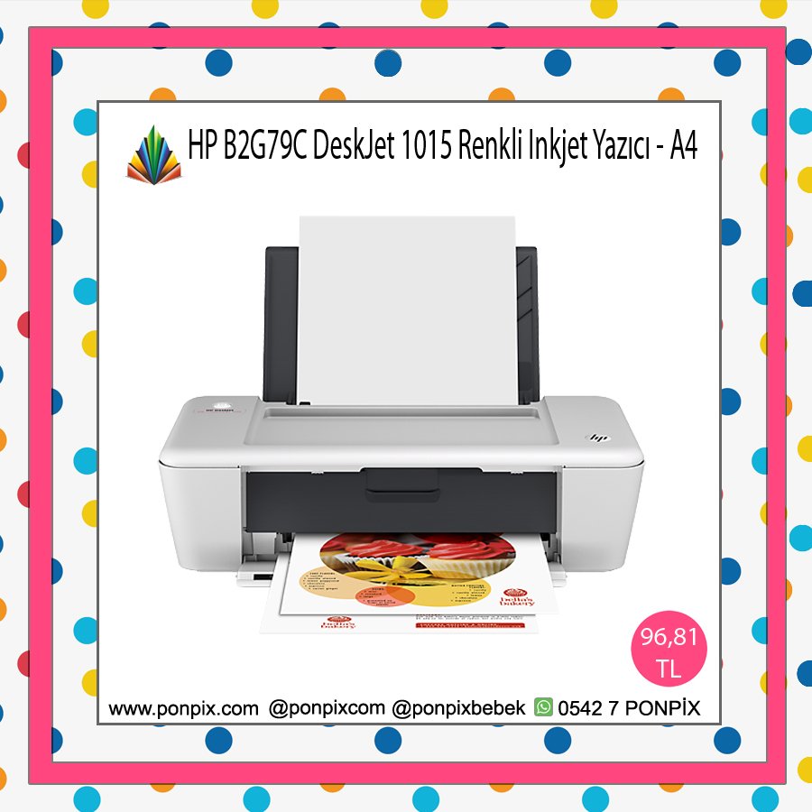 Ponpixcom's tweet photo. HP B2G79C DeskJet 1015 Renkli Inkjet Yazıcı - A4 https://t.co/GRCTcmrf3a 
#ÇokŞükür #kesinlikle #AslaHayırDiyemem https://t.co/Pwl1mIiKtC