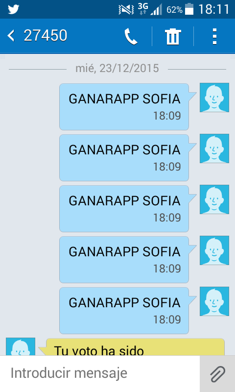 __elenadas__'s tweet photo. Sofia Ganadora 20 votos  #SofiaCierraGuadalix  GANAR SOFIA AL 27450 o llamadas 905810501 https://t.co/SYPv8yfRiY