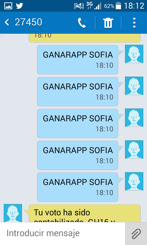 __elenadas__'s tweet photo. Sofia Ganadora 20 votos  #SofiaCierraGuadalix  GANAR SOFIA AL 27450 o llamadas 905810501 https://t.co/SYPv8yfRiY