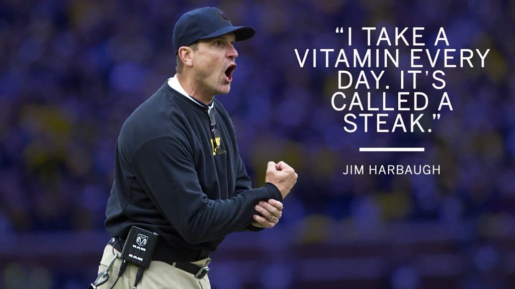Happy birthday Jim Harbaugh. go eat that steak! 