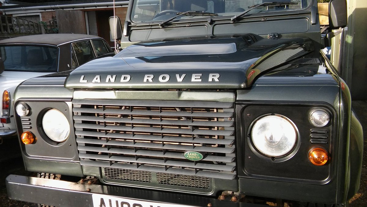 NFAutoclean's tweet photo. #Sonax Plastic Restorer is the bomb on Defender grills. Right headlight surround has been treated here #goodasnew https://t.co/V3OSbyJBi6