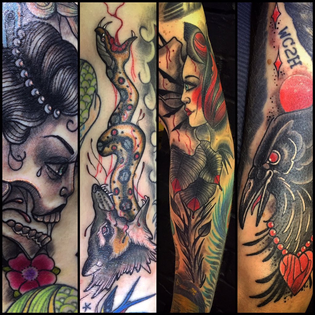tattoobaron's tweet photo. @Sorry_Mummy some recent pieces done @FMT_LONDON https://t.co/yqIhh5RQLL