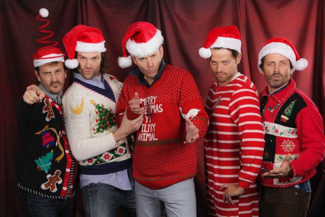 mishacollins's tweet image. I&apos;ve recently joined a gang. We call ourselves The Badass Elves &amp;amp; we&apos;re not to be messed with. #SPNChristmasFun