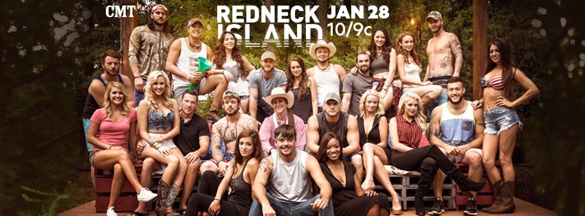 TankD61308's tweet photo. We're backkk! Who's ready for an all new season of #RedneckIsland on @CMT?! #TANK @steveaustinBSR @MelissaRycroft https://t.co/BWIhNRFMQH