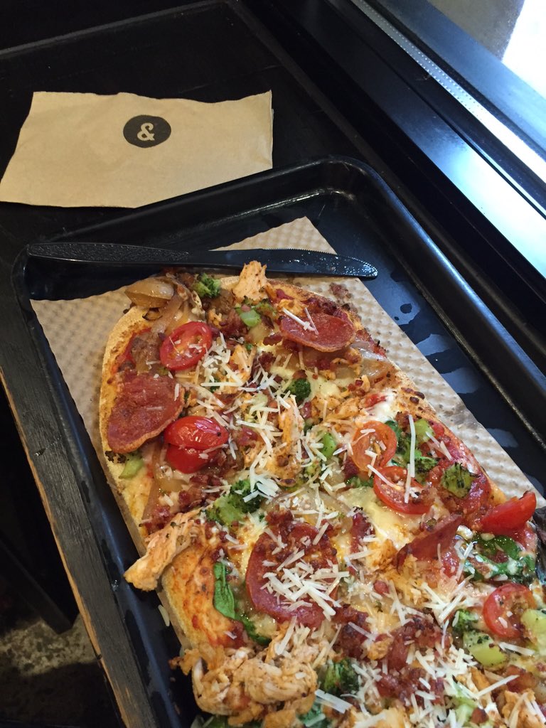 Thanks <a href="/andpizza/">&pizza</a> for the #wildcard pizza for lunch! #foodporn #pizza #Bethesda