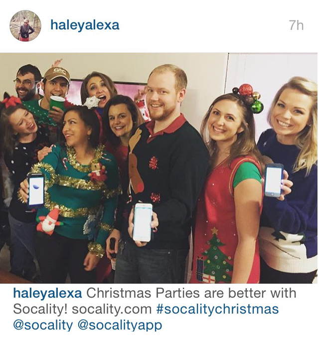 3 more days left to win! 
Post a pic of your #SocalityChristmas #Party. 

Info/Rules:
tmblr.co/ZSRGho1zSltWT