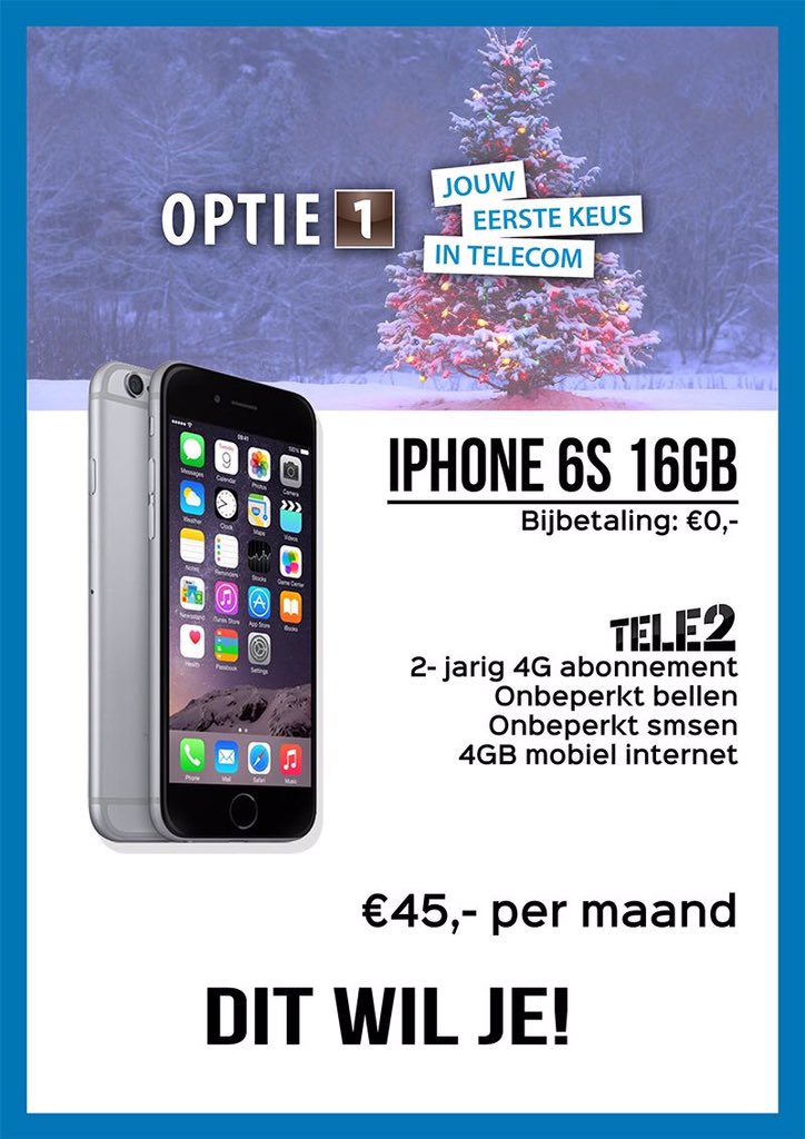optie1veendam's tweet photo. Dit wil je! #optie1 #Tele2 #smartphone https://t.co/AIvWxfrT8X