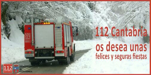112Cantabria's tweet photo. Desde @112Cantabria queremos desearte una feliz Navidad! Disfruta de estas fiestas, pero siempre con precaución! https://t.co/xjzIfC3Pzs