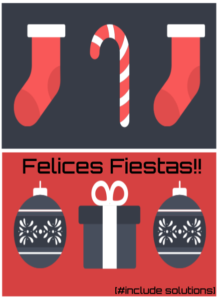 IncludeSltns's tweet photo. Felices Fiestas!! https://t.co/QSTi8u4rYY