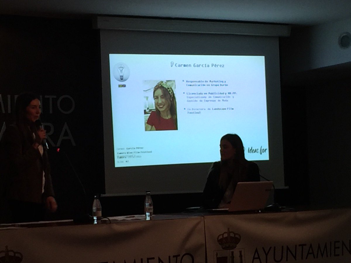 IdeasForZamora's tweet photo. Carmen García nos propone el Wine Film Zamora Festival basado en las D.O. locales #IdeasFor2015 #IdeasForZA2015 https://t.co/6oICU7tgo8