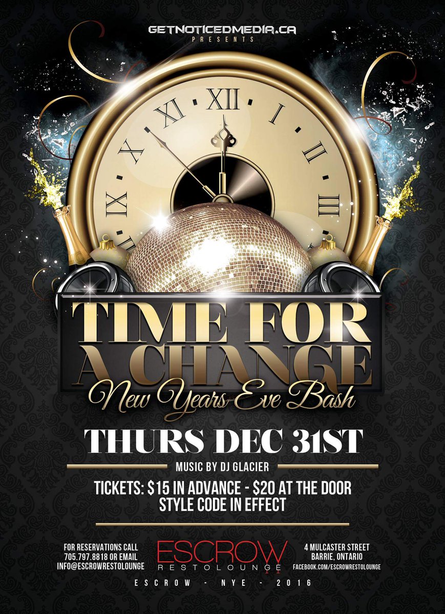 TheEscrowResto's tweet photo. Get your tickets now! #NYE2016 https://t.co/xI4fyj2N3T