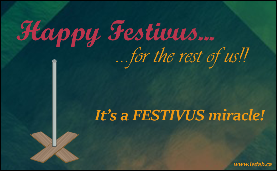 Puretanedotca's tweet photo. A Festivus for the rest of us! https://t.co/B8u86JBGk1