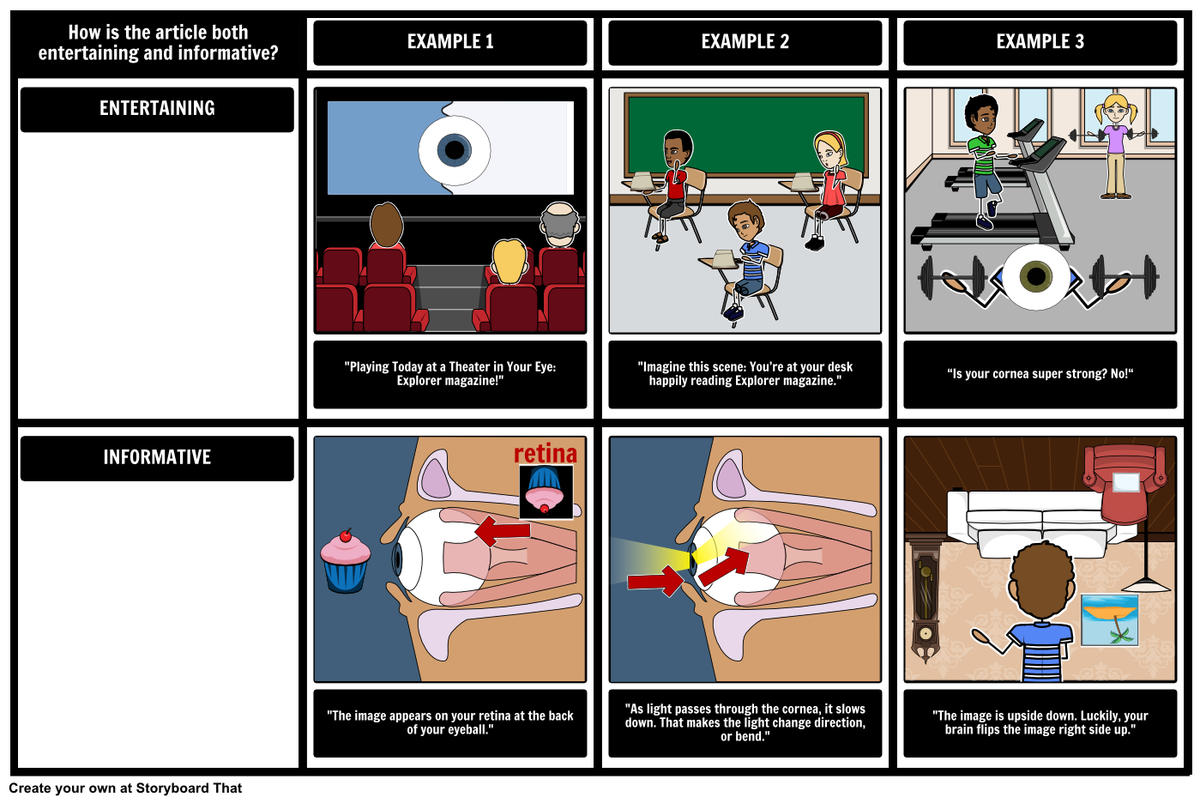 StoryboardThat's tweet photo. We suggest reading #SeeingEyetoEye - an informative text about eyeballs! How cool is this?!
https://t.co/ev9b1D5fPN https://t.co/8bEFzNMCCp