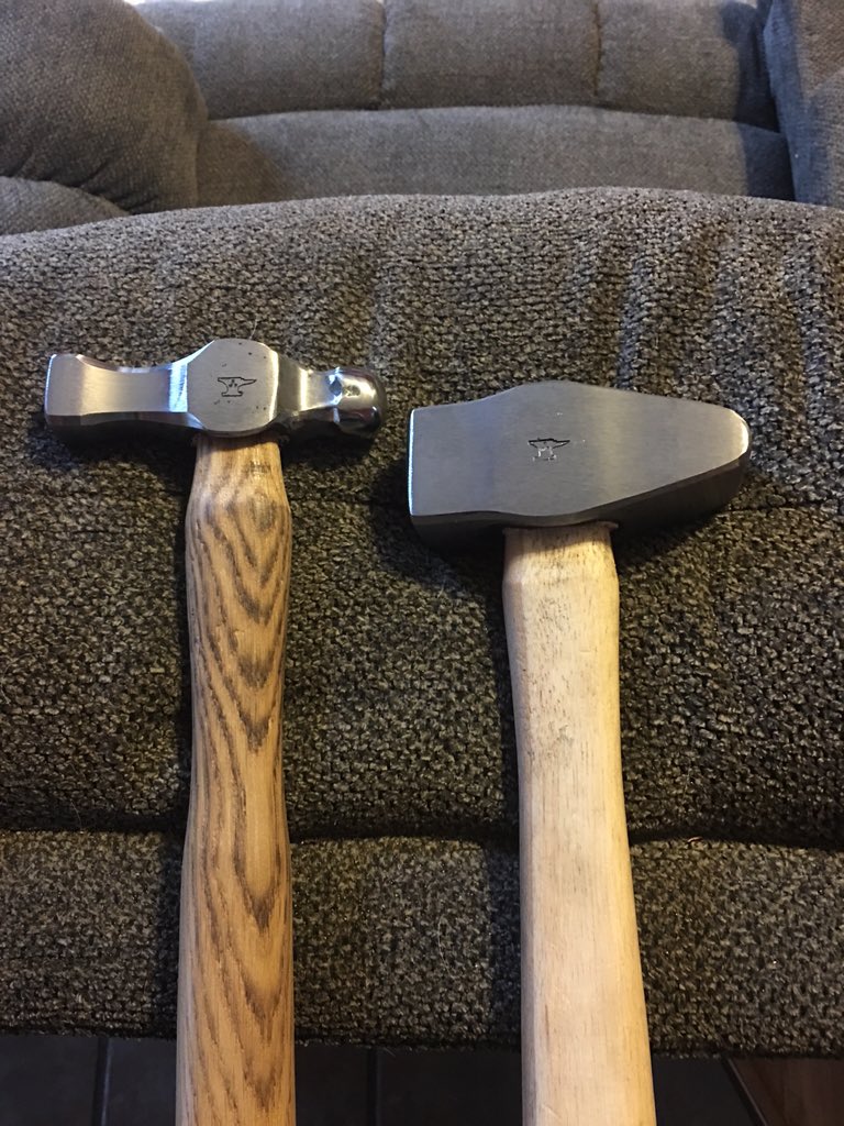 blacksmith_guy's tweet image. Couple of custom made hammers ready for shipment.