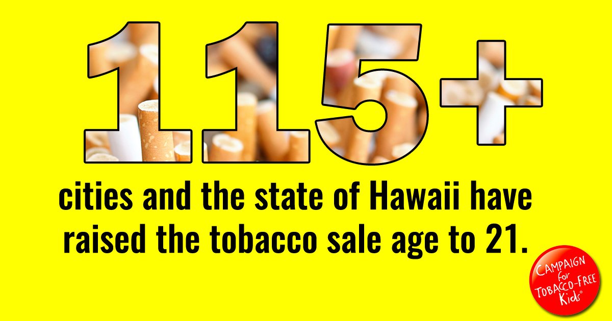 TobaccoFreeKids's tweet image. 2015 in review: Hawaii became the 1st state to raise the tobacco sale age to 21. #tobacco21
tobaccofreekids.org/tobacco_unfilt…
