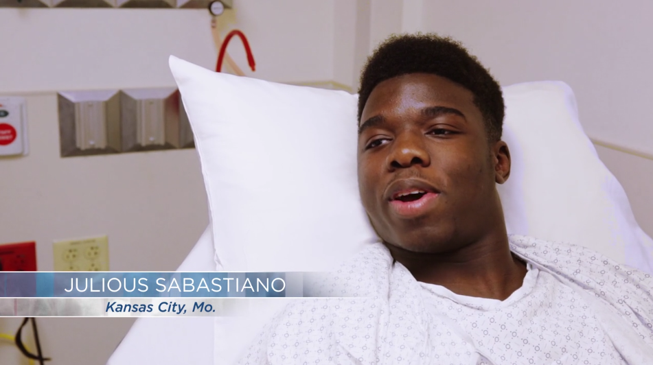 kmbc's tweet photo. #Julious was having the game of his life. Now he's @ChildrensMercy w/ a bad knee injury #InsidePediatrics continues https://t.co/4JgANWT6As