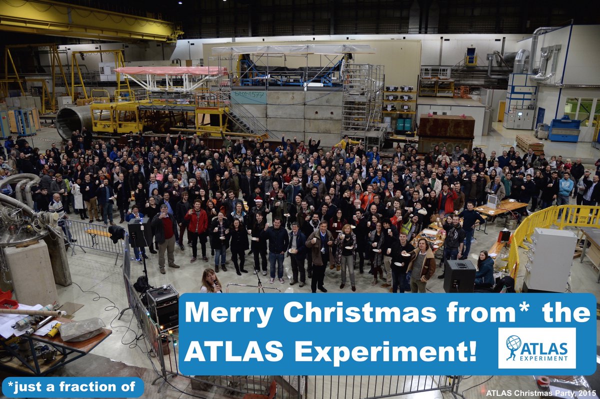 ATLASexperiment's tweet image. For the 23rd day of #ATLASAdvent, here is a photograph from the 2015 ATLAS Christmas Party!