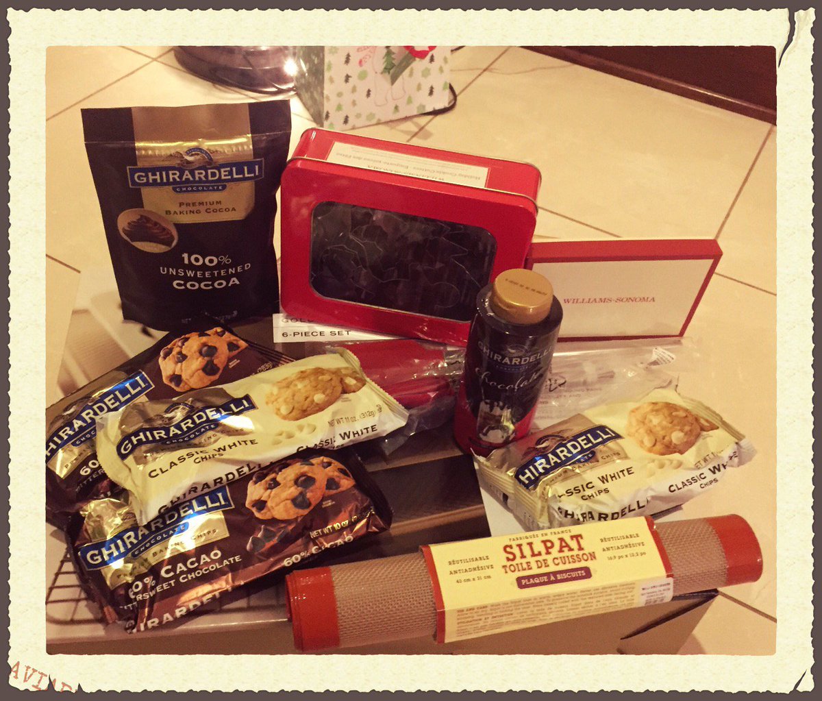 sarashammel's tweet photo. My @LoveGhirardelli 🎁 has arrived and I'm overwhelmed with joy! Thank you!! 🍫 #SweetestSecret https://t.co/GumlPzJYx5