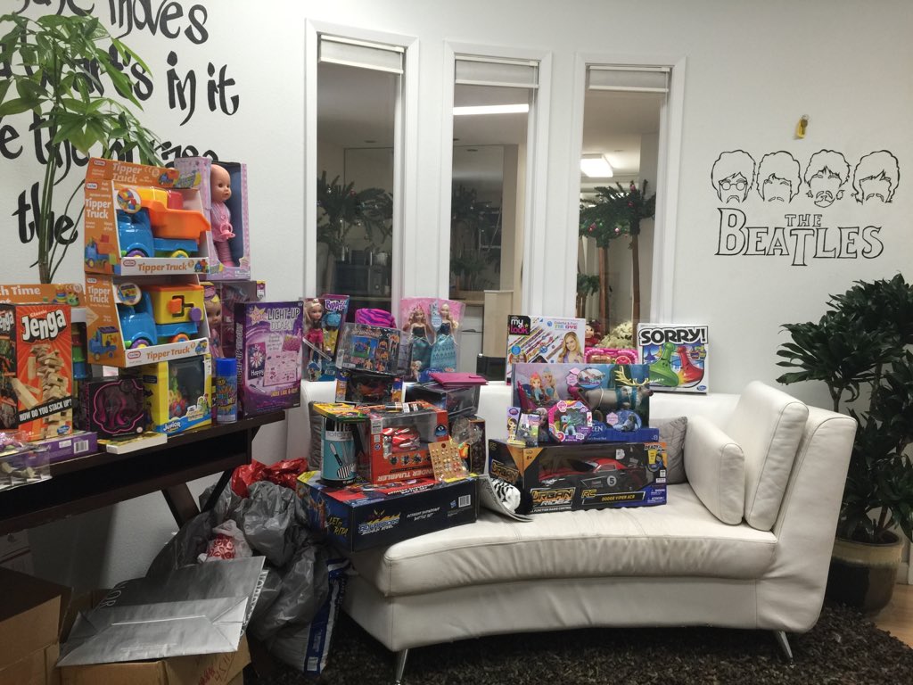 SYNERGYdirect1's tweet photo. Toy Drive here at #SynergyDirect Thanks to Sam for putting this all together.  #HappyHolidays #spiritofgiving https://t.co/erHOdRxgoW