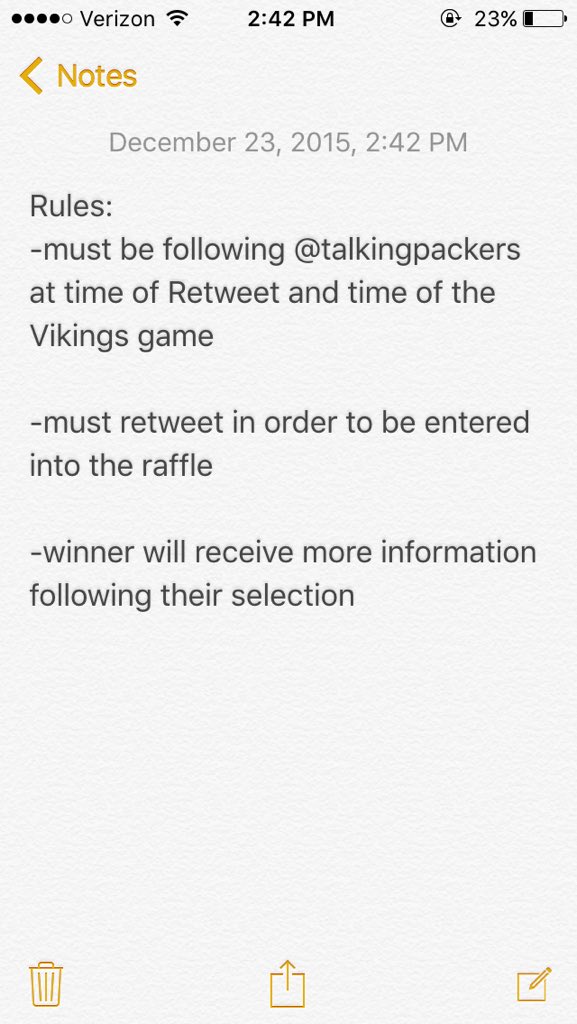 We've got a Christmas gift for our followers. Retweet and enter a chance to win 4 tickets to the Vikings at Lambeau!