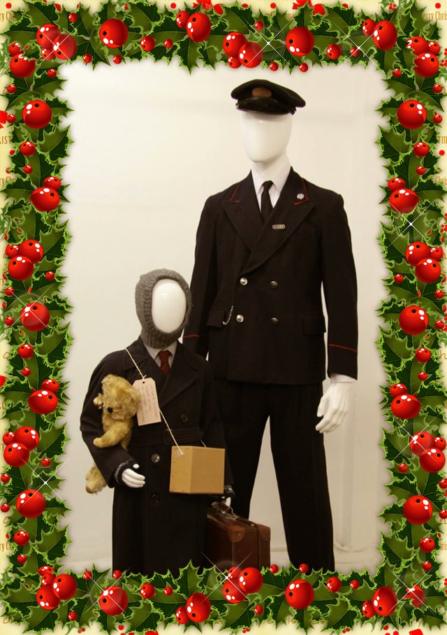 Foxtrotprod's tweet photo. Behind door 23 is our little evacuee off on his travels with his trusted teddy. 

#costume #costumedesign https://t.co/VJFR2rB9iJ