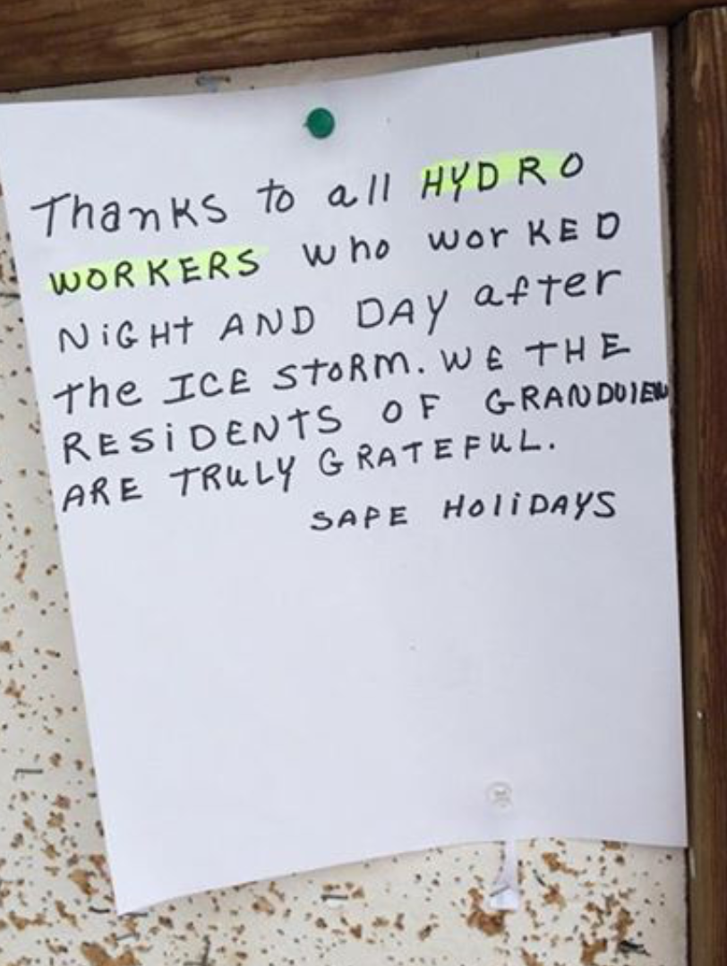 Seen on a post office bulletin board in Grandview, MB. Happy to help, Grandview—happy holidays!