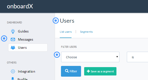 New release: you can set up hints for a guide