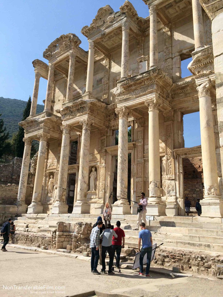 NonTransferFilm's tweet image. We got to shoot #nontransferablefilm here. So…that was cool. #libraryofcelsus #ephesus #turkey