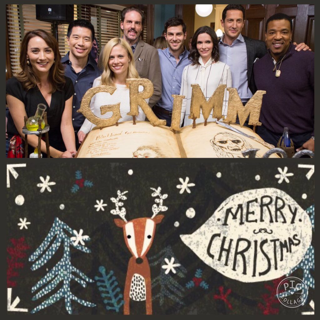 TeamSgtWu's tweet photo. #MerryChristmas 🎄To the amazing cast of #Grimm @mistergiuntoli @BitsieTulloch https://t.co/KLTrxH72Tq