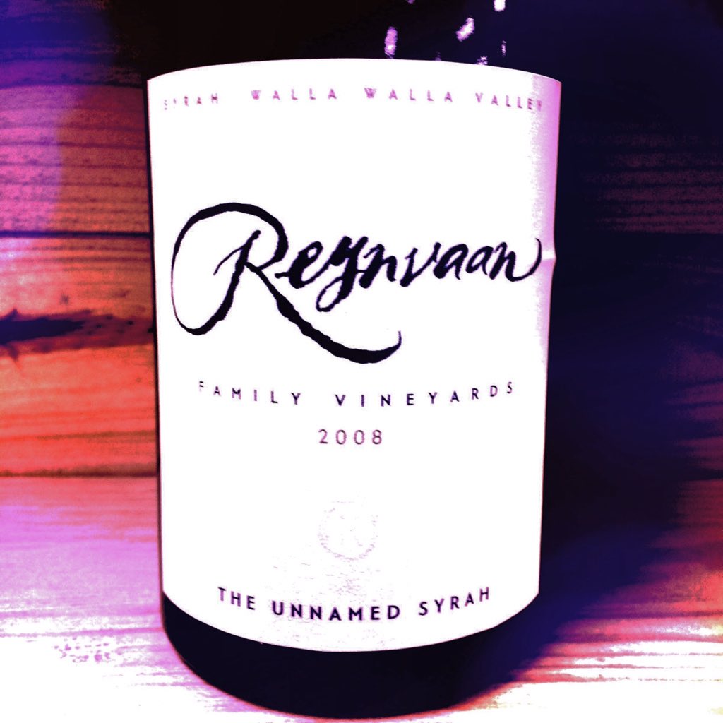 HOLLA HOLLA for '08 <a href="/reynvaanwine/">Matt Reynvaan</a> The Unnamed from #WALLAWALLA ~ 90% #Syrah 10% #Viognier #InTheRocks