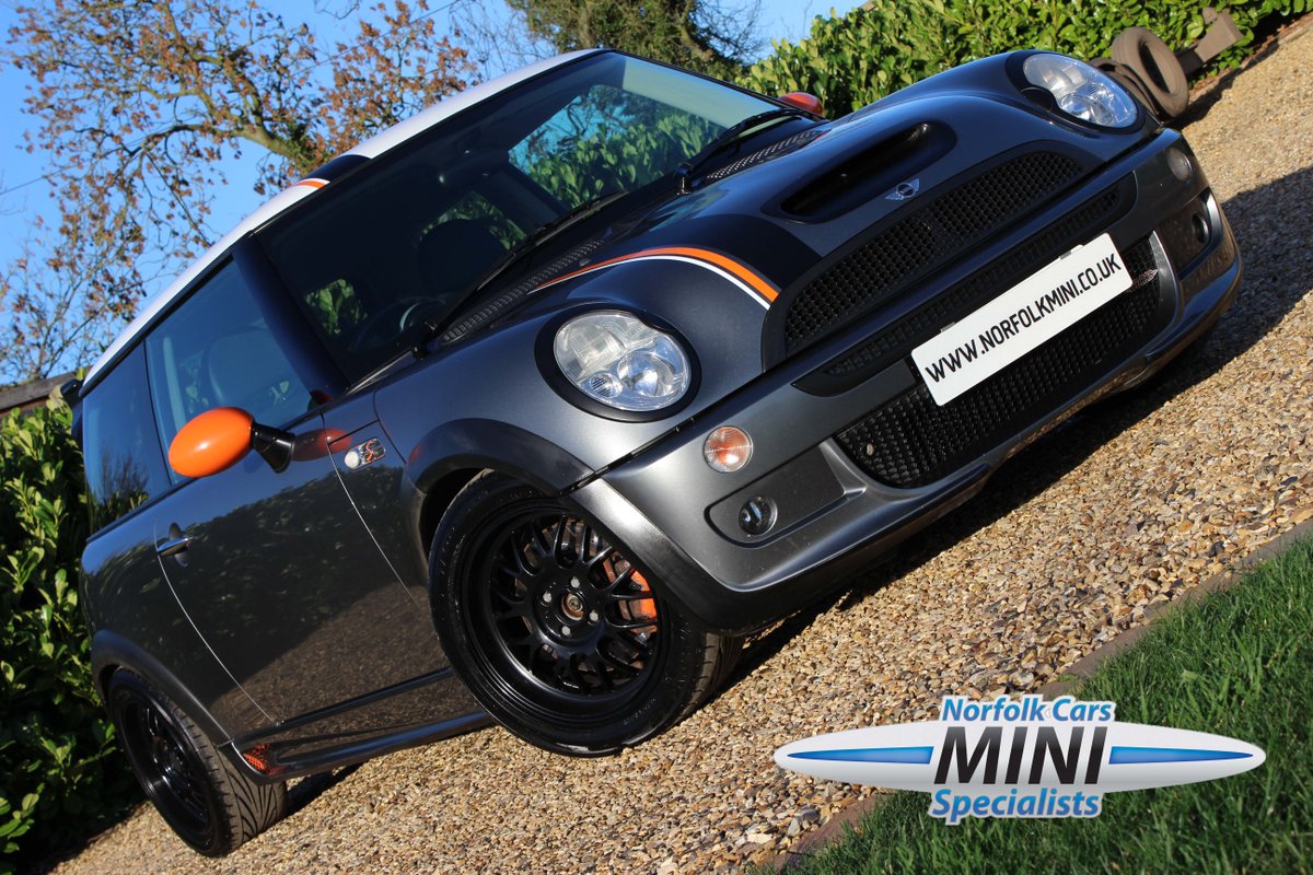 norfolkmini's tweet photo. This #Mini #JCW is exactly 12 years old today, and #greatvalue at £3999.
#norfolkmini #fastmini #supercharged https://t.co/8kSJnR9OTC