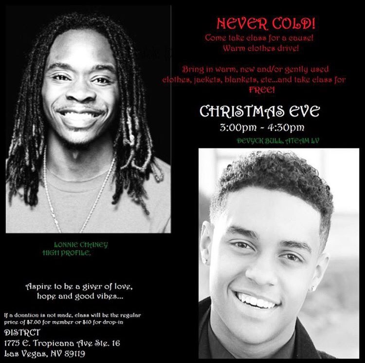 Check out Lonnie and <a href="/DevyckALLSTYLES/">Devyck Bull - Maveryck - BabyCrude</a> class tomorrow  &amp; bring clothes for donation to take the class for free!