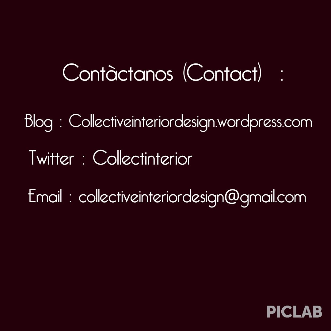 Collectinterior's tweet image. Contáctanos (Contact) #Blog #design