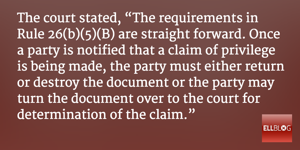 Discovia's tweet photo. So Opposing Party Accidentally Sent You Private eMails Between Client and Their #Attorney? https://t.co/GWWryKUHjy https://t.co/cn3r06zkry
