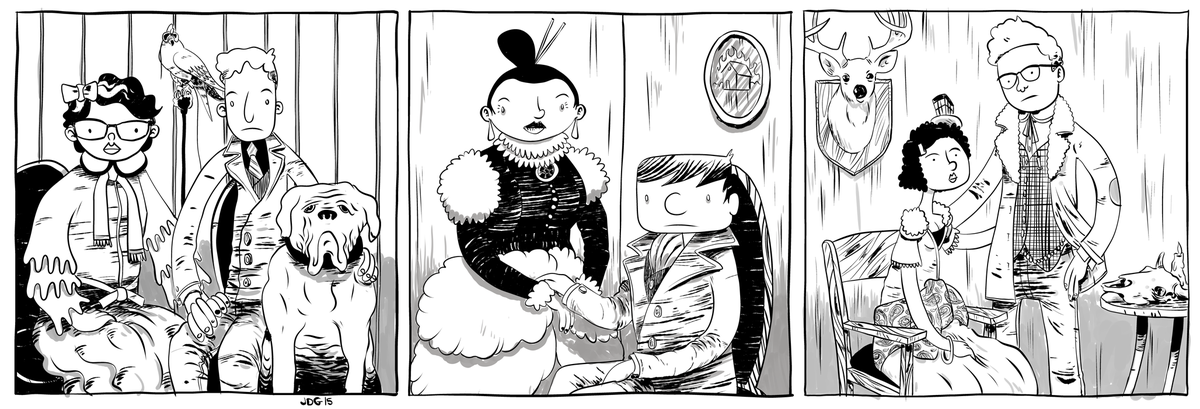 jamie_dee's tweet photo. I drew @DamianKat and I a bit ago and today I added Both our boys and their girlfriends. https://t.co/j475AVNzqB